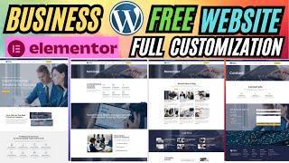 How to make FREE Professional BUSINESS | Services WordPress Website ROYAL ELEMENTOR 2025