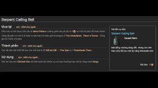 Cách kiếm và chế tạo Serpent Calling Bell (cái chuông) | Game Blade & Soul