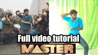 Vaathi Coming full dance steps tutorial || master || thalapathy, Samantha || step by step teach tami