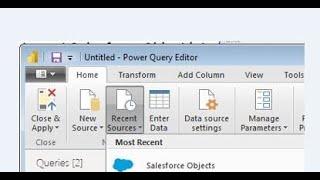 Import Salesforce Object into Power BI with Power Query Editor