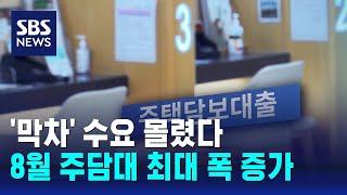 '막차' 수요 몰렸다…8월 주담대 최대 폭 증가 / SBS