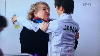 Tarasova and Yuzuru Hanyu at the 2018 Olympics