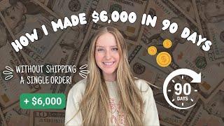 How I Made $6,000 in 90 Days Without Shipping ANY Products | The Power of Passive Income |