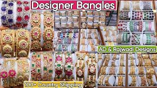 Latest Premium Designer Bangles Collection 2024 | Exclusive Bridal Rajwadi, Kundan & AD Bangles