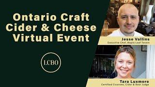 Virtual Event Series | Ontario Craft Cider + Local Cheese