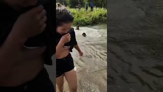 Desi Girl bathing in river | Washing bathing vlog | Indian Hot Girl  New Vlog | Daily Routine