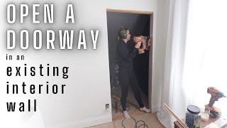 The BEST Way to Create an Interior Doorway Opening on an Existing Wall