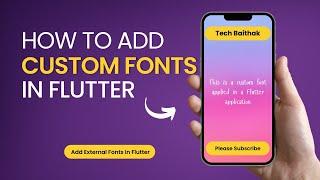 How to add custom fonts in Flutter | Flutter External Font | Add Google Fonts in Flutter