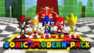  Super Mario 64 PC Port - Sonic Modern Pack