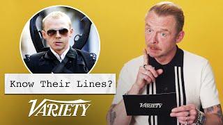 Does Simon Pegg Know His Lines?