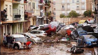  Cars Washed Away Today As Incredible Floods Hit Valencia, Spain   October 30 2024