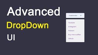 How to create Advanced Dropdown Menu using HTML, CSS & JavaScript | CodeSmoker