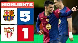 FC BARCELONA 5 - 1 SEVILLA FC I HIGHLIGHTS LALIGA EA SPORTS