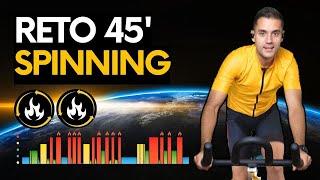  Clase GRATIS de Spinning 10 ‍️| Clase de spinning 45 minutos | Clase de spinning en español |