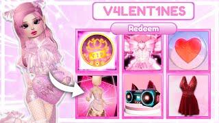 ALL *NEW CODES* & SECRETS IN THE NEW VALENTINES DRESS TO IMPRESS UPDATE