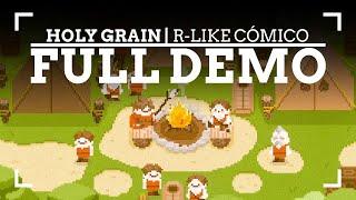 Un ROGUELIKE ABSURDO Cómico Brutal | HOLY GRAIN - FULL DEMO 