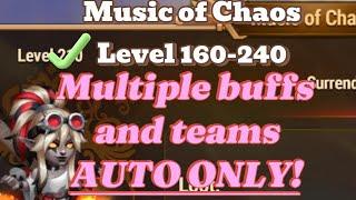 Hero Wars Music of Chaos Level 170 to 240 Auto ONLY!