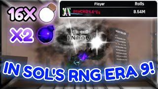 16 HEAVENLY POTION 2S AND 2 OBLIVIONS GOT ME THIS CRAZY AURA | SOL'S RNG ERA 9!