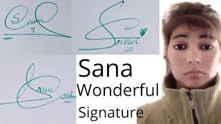 Sana name signature# easy or stylish signature#name signature with arooj