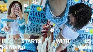 matching my outfit to 'It Starts With Us' for release day!  | reading vlog paperbackgirly