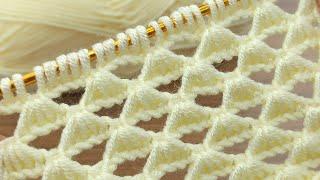 PERFECT * Super Easy Tunisian Crochet Knitting for beginners online Tutorial * #Tunisiancrochet