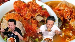 BAKSO GRENJEL JUMBO FULL JEROAN MANDI SAMBAL !!