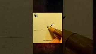 اجرای کلمه "همسو" در خط نستعلیق با خودکار #art #calligraphy  #calligraphymasters #خوشنویسی #نستعلیق
