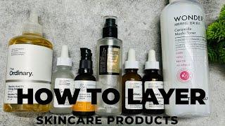 தமிழில் - How to layer Skincare Products in Tamil | Vitamin C Serum, Retinol, AHA & BHA