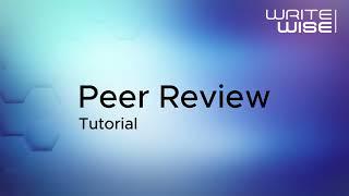 WriteWise Peer Review Tutorial