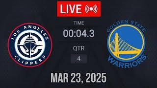 NBA LIVE! Golden State Warriors vs LA Clippers | March 23, 2025 | 2025 NBA Season Live 2K