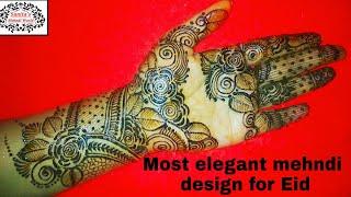 Most elegant mehndi design for Eid with image by Sunita's Creative World.