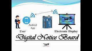 How Make Digital notice Board using Arduino