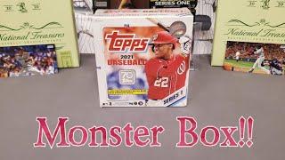 2021 Topps Series 1 Monster Box Break. Better than Hobby??