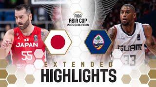 Japan  vs Guam  | Extended Highlights | FIBA Asia Cup 2025 Qualifiers