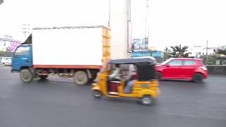 Hyderabad Metro Rail Uppal Metro Station Greenery and Parking Area