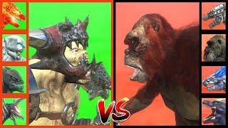 KAIJU TOURNAMENT: Darkness Warlord VS Skar king VS Shimo VS Godzilla VS Kong 2024 VS Doug in ARBS