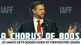 JD Vance Gets BOOED Hard By Firefighters Union