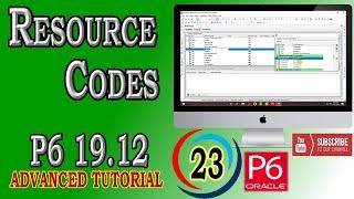 How to Create and Assign Resource Codes  | Primavera P6 | 19.12 | Advanced Tutorial