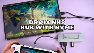 Expand your connectivity and productivity with the DroiX NH8 hub with NVMe