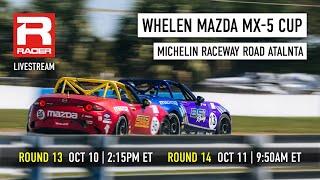 Mazda MX-5 Cup 2024 | Round 13 - Michelin Raceway Road Atlanta | Livestream