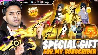 Gifting All Naruto Events Worth 50,000 Diamonds  In Subscriber ID Garena Free Fire