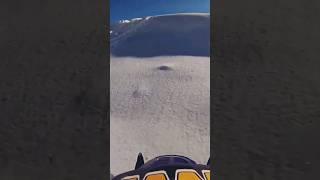 Vintage snowmobile jump and bail #shorts #youtubeshorts