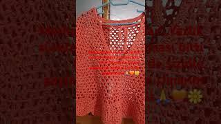 Çok kolay yazlık süveter yapımı #elemegim #crochet  #keşfetbeniöneçıkar #tığişi #yazlıkörgü #süveter