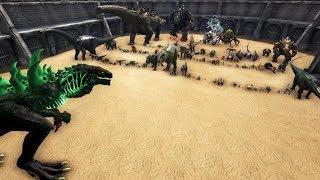 Godzillark vs All Creatures in ARK || Cantex