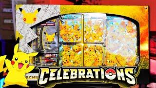 IS IT WORTH IT? CELEBRATIONS PIKACHU V-UNION SPECIAL COLLECTION BOX! (Pokemon TCG OPENING!)