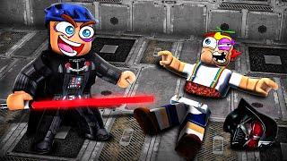 JEFFY VS FREDDY IN ROBLOX SABER SHOWDOWN! (HE CUT ME IN HALF)