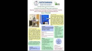 Training programme for Biotechnology,Chemical Engineering&Mechanical Engineering students/Sathyabama