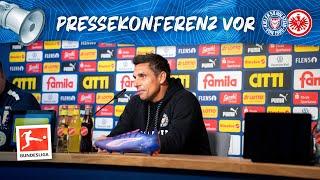 Die Pressekonferenz vor dem Bundesliga-Heimspiel gegen Eintracht Frankfurt ️| #KSVSGE