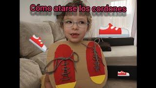 Cómo atarse los cordones / Sara aprende a atar los cordones truco