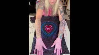 Classic Peace Sign with Geodes #tiedye #art #tiedyeartist #tiedyepeace